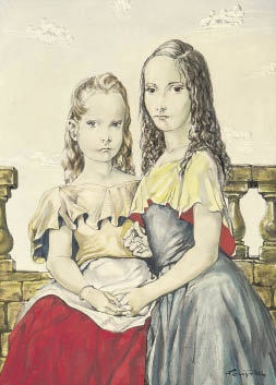 Les deux amies 二人の友人 by Léonard Tsuguharu Foujita on artnet